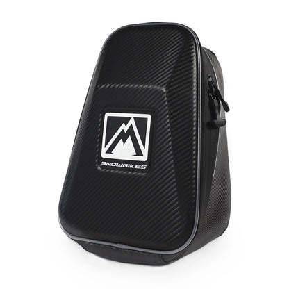MTN.TOP Frame Bag with carbon fiber texture upholstery, front view