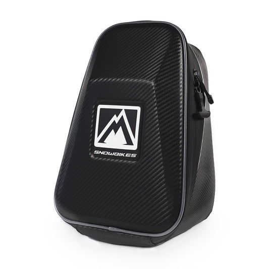 MTN.TOP Frame Bag with carbon fiber texture upholstery, front view